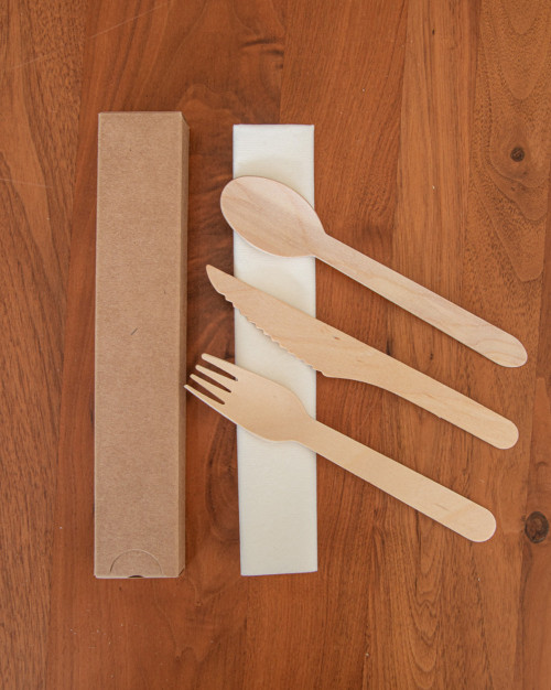 KIT DE COUVERTS EN BOIS