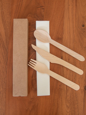 KIT DE COUVERTS EN BOIS