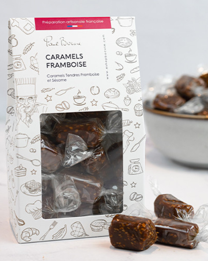 CARAMELS TENDRES FRAMBOISE SESAME