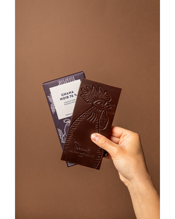  TABLETTE CHOCOLAT NOIR GHANA 76%