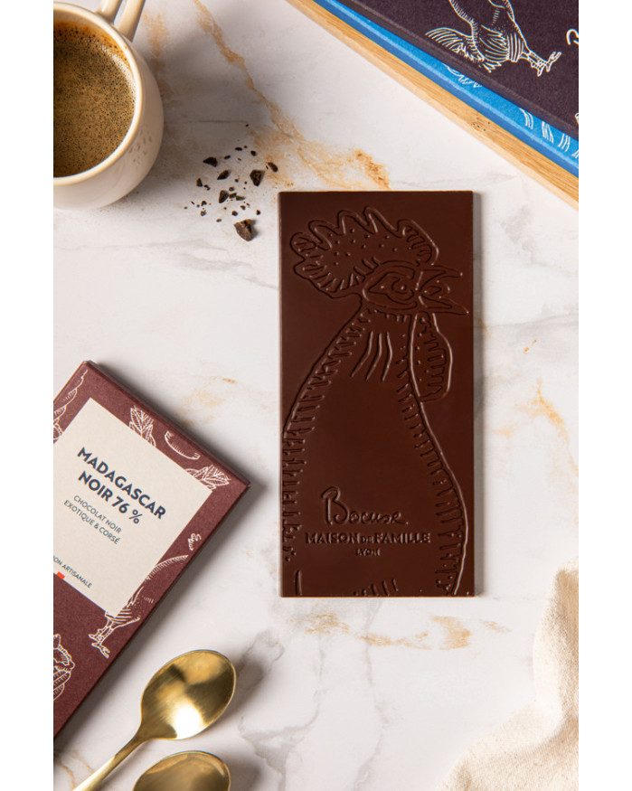  TABLETTE CHOCOLAT NOIR MADAGASCAR 76%