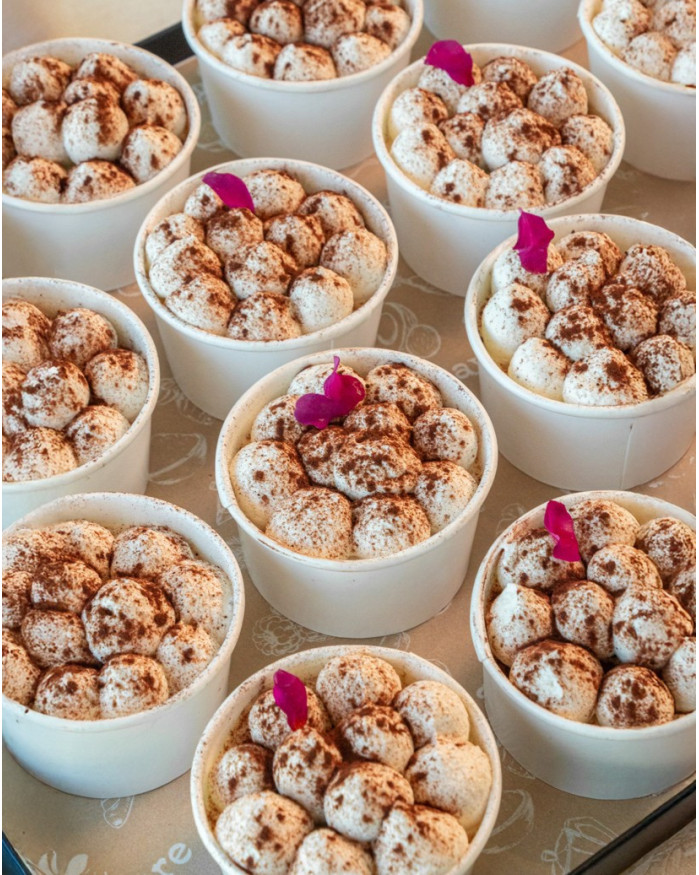 PLATEAU DE MINI TIRAMISUS (20 PIÈCES)